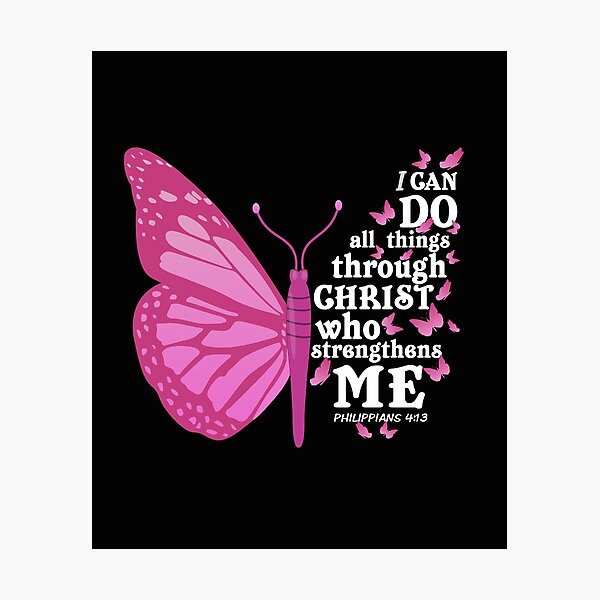 Bible Verse Butterfly Wall Art | Redbubble