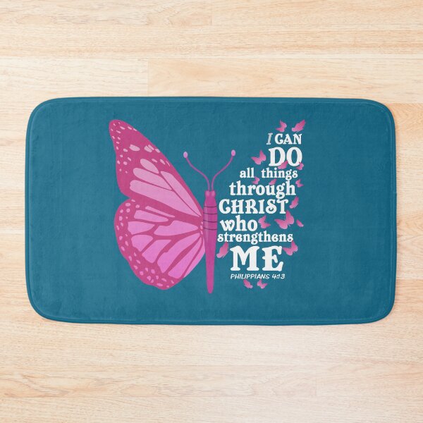 Item preview, Philippians 4:13 Butterfly Wings I Can Do All Things Trough Christ Who Strengthens Me Jesus Inspiring Bible verse for women men designed and sold by alenaz.