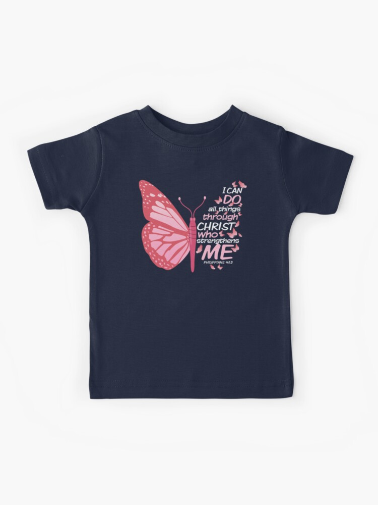 Philippians 4:13 Christian Bible Verse Shirt Women Kid Gifts