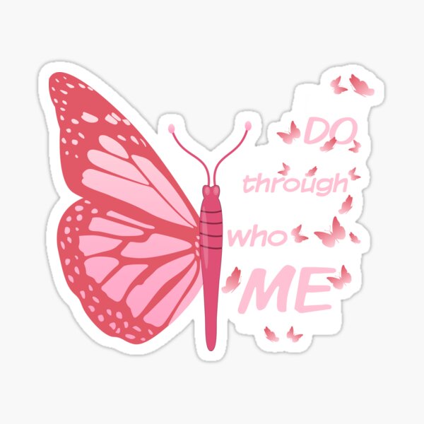 Christian Bible Verse Butterfly' Sticker