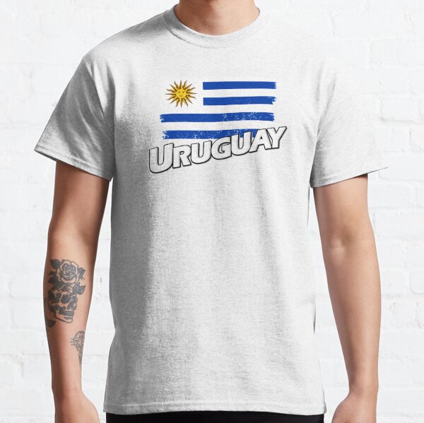  Camiseta de fútbol de la bandera Uruguay para hombre