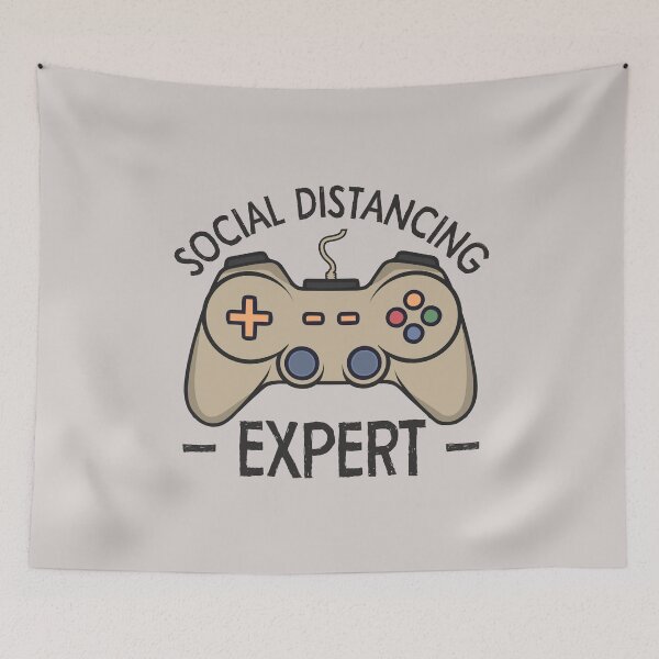 Item preview, Social distancing expert video gamer funny gaming humor gift designed and sold by alenaz.