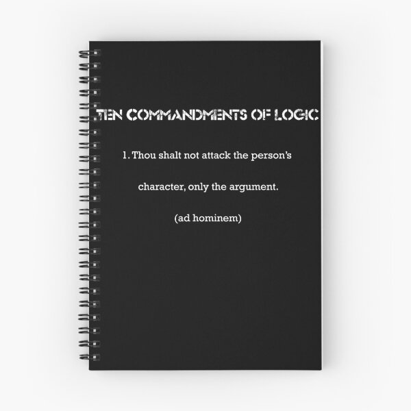 Item preview, Ten Commandments of Logic 1 (white text) designed and sold by ckablue.