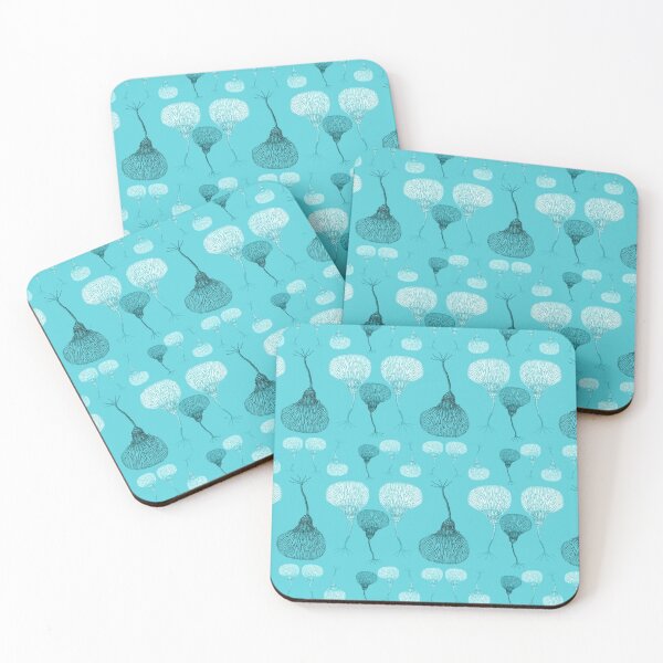Item preview, Crinoids in aqua designed and sold by Katrina Kenny.