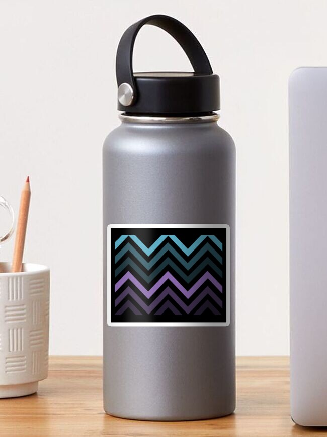 Thumbnail 1 of 3, Sticker, Vintage Chevron Pattern designed and sold by ModkMerch.