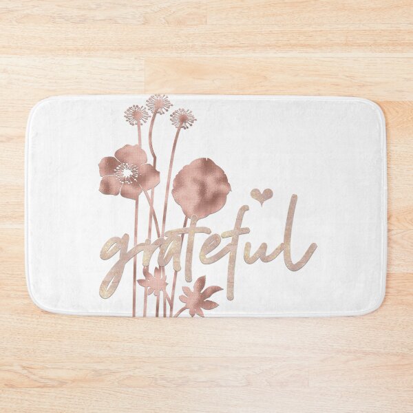 Item preview, Grateful (Rose Gold Glitter) designed and sold by squishyrainbow.