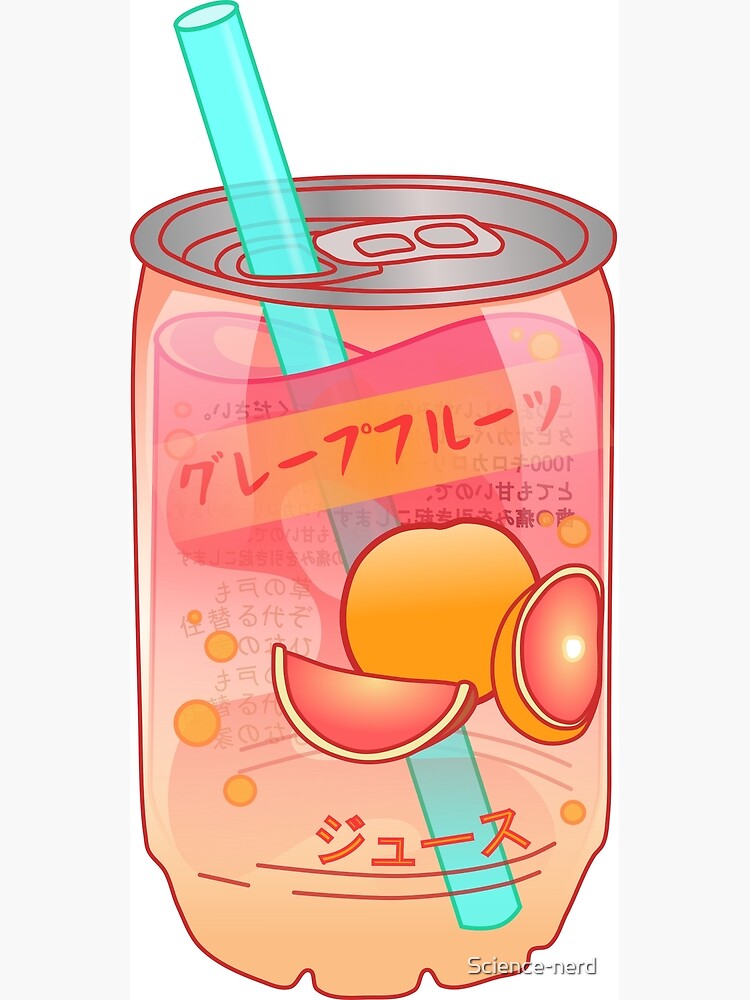 kawaii soda can with glasses and chat bubble Stock Vector