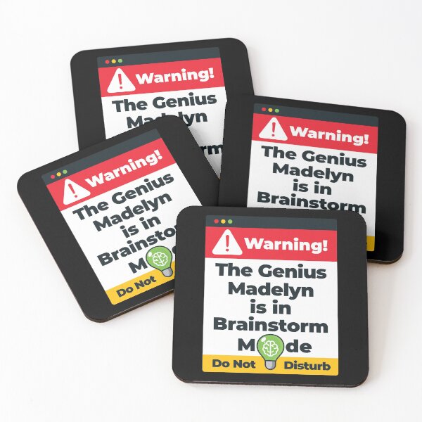 Item preview, Madelyn Name - Warning The Genius Madelyn is in Brainstorm Mode designed and sold by elhefe.