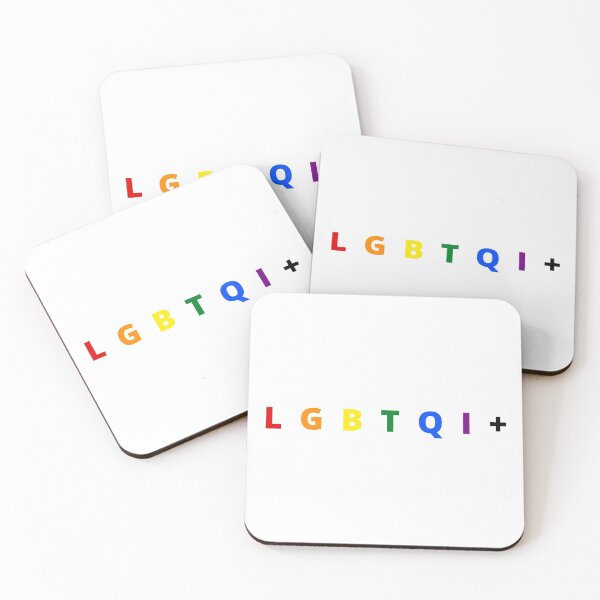 Item preview, LGBTQI+ (black text) designed and sold by StickerPolitics.