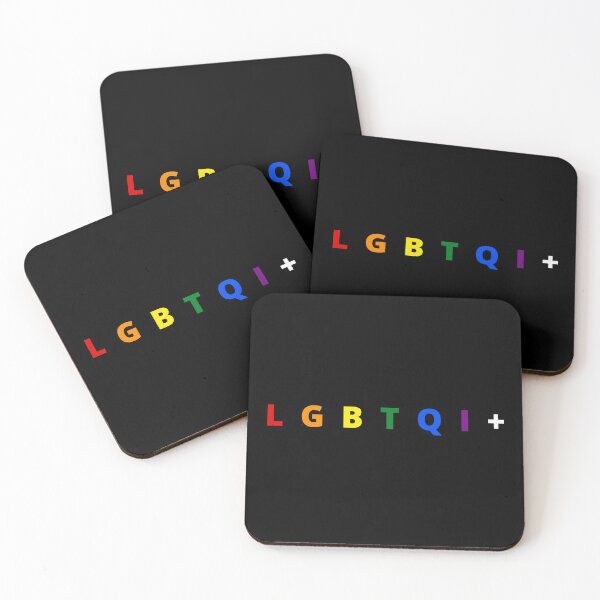 Item preview, LGBTQI+ (white text) designed and sold by StickerPolitics.