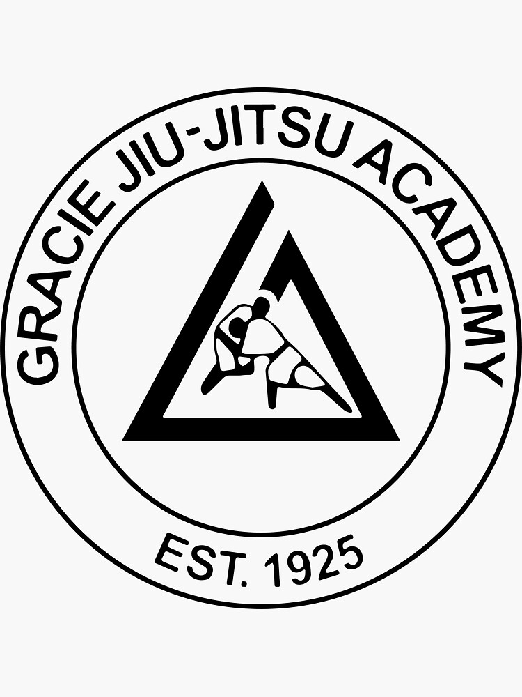 "Gracie Jiu Jitsu" Sticker by RighttoFight Redbubble