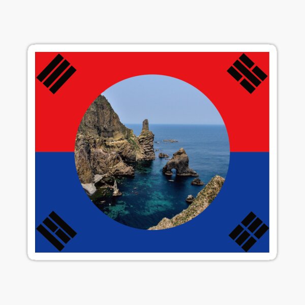 Dokdo And South Koreas Beautiful Sticker For Sale By Soundrumor