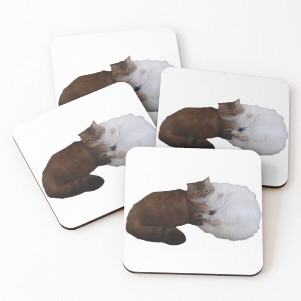 Item preview, Twin grey and white  cat siblings designed and sold by PCpallavi.