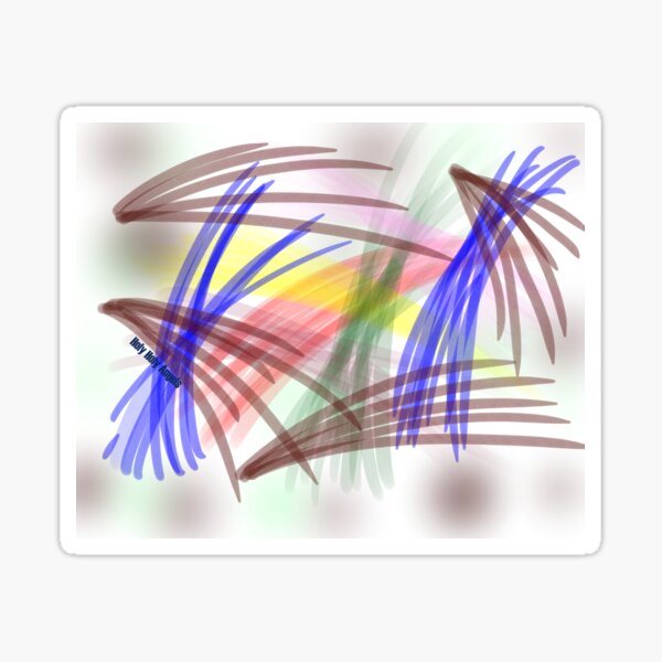Cross color Sticker