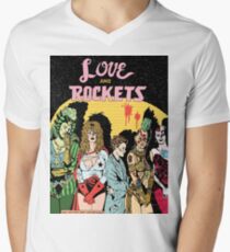 Love and Rockets hero's and villians Men's V-Neck T-Shirt