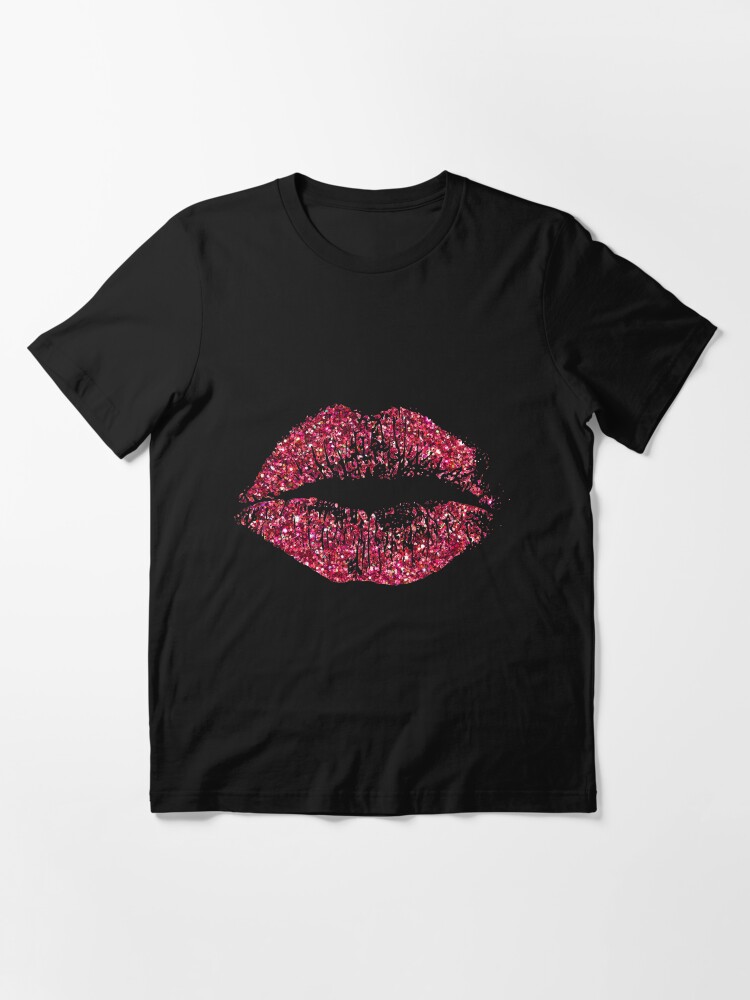 "Stylish Red Glitter Lips" Tshirt for Sale by enhan Redbubble lips