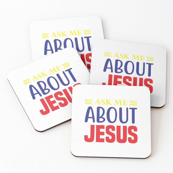Item preview, ASK ME ABOUT JESUS. A CHRISTIAN QUOTE DESIGN designed and sold by kelsether.