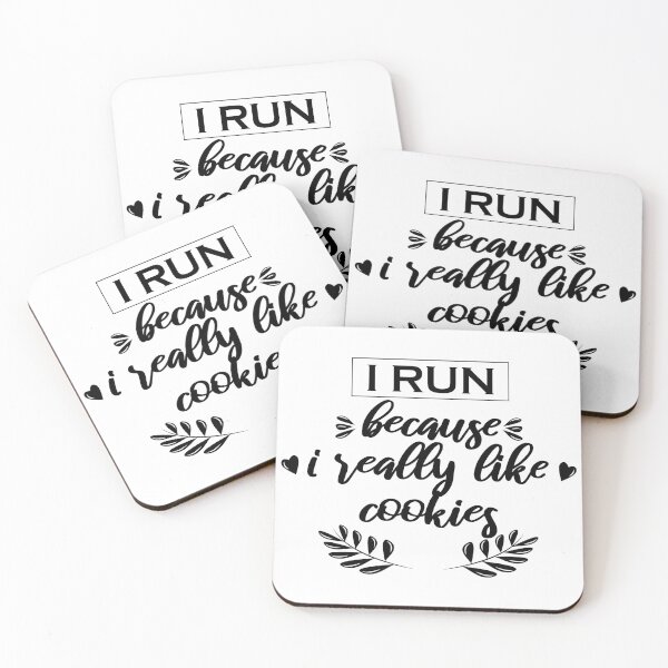 Item preview, I Run Because I Really Like Cookies  designed and sold by VikiQuick.