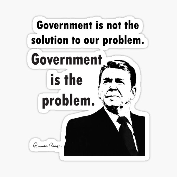 Item preview, Ronald Reagan - Government is the Problem designed and sold by LibertyLine.
