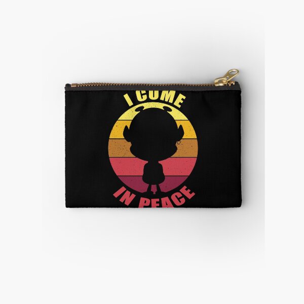 Item preview, I come in peace. Funny , cute alien design in yellow and pink. designed and sold by LaBellCreative.