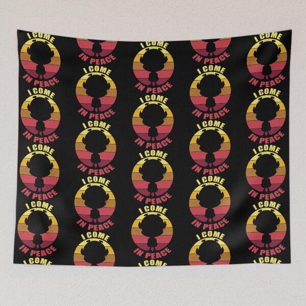 Item preview, I come in peace. Funny , cute alien design in yellow and pink. designed and sold by LaBellCreative.