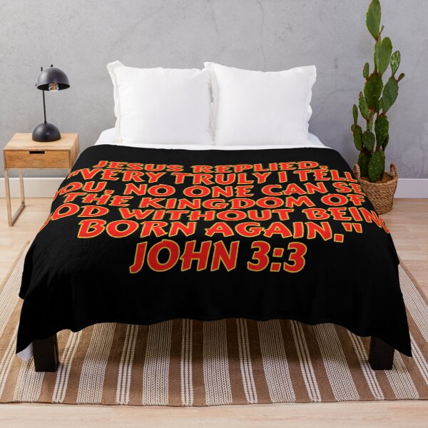 Item preview, Bible Verse John 3:3 designed and sold by Prayingwarrior.