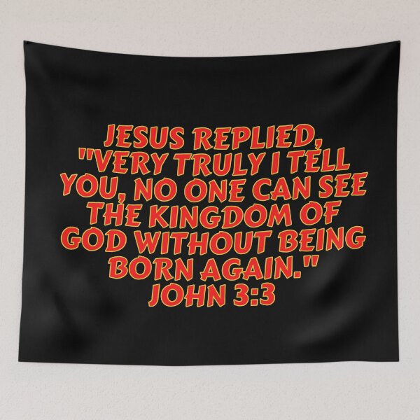 Item preview, Bible Verse John 3:3 designed and sold by Prayingwarrior.