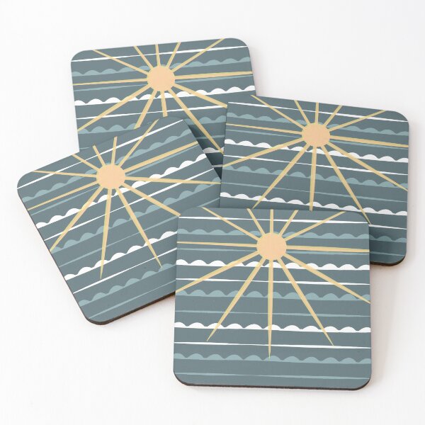Item preview, Sunset, sea,.5. sun, sun-art, beach,  spring, ocean, sunart, summer, green, yellow, designed and sold by PrintedDreams.