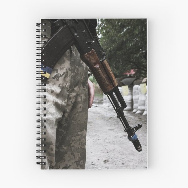 Item preview, Ukrainian soldier in the front, somewhere in Donetsk with his AK designed and sold by juanmora.