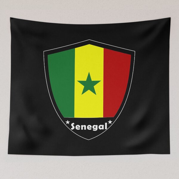Item preview, Senegal Flag Badge designed and sold by Gina-Driada.