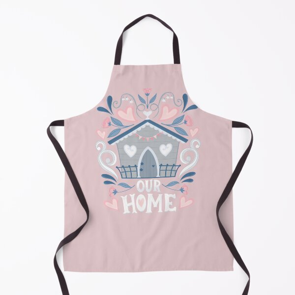 Item preview, Our Home Heart Cottage Folk Art Illustration designed and sold by Kit Cronk.