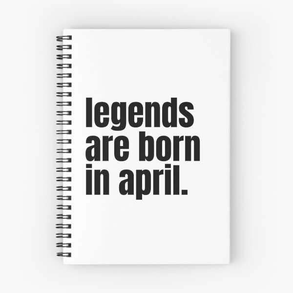 Item preview, Legends are born in April  designed and sold by Undefeated Art.