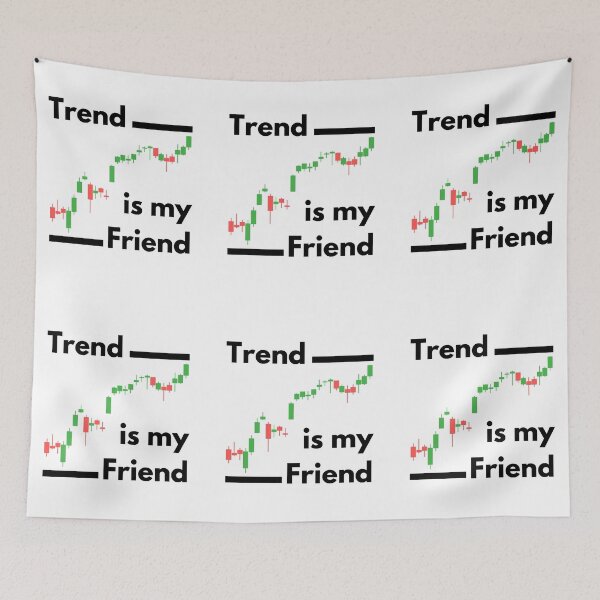 Item preview, Trend is my Friend (Black) designed and sold by TraderShirts.