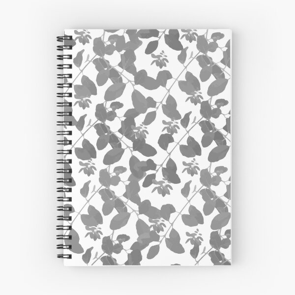 Item preview, Grey Leaves pattern, white, grey, leaves. designed and sold by PrintedDreams.