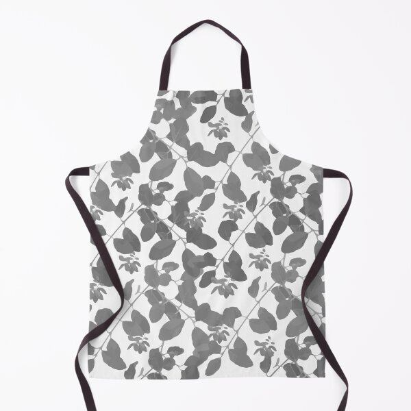 Item preview, Grey Leaves pattern, white, grey, leaves. designed and sold by PrintedDreams.