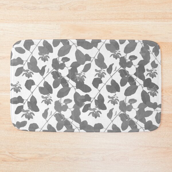 Item preview, Grey Leaves pattern, white, grey, leaves. designed and sold by PrintedDreams.