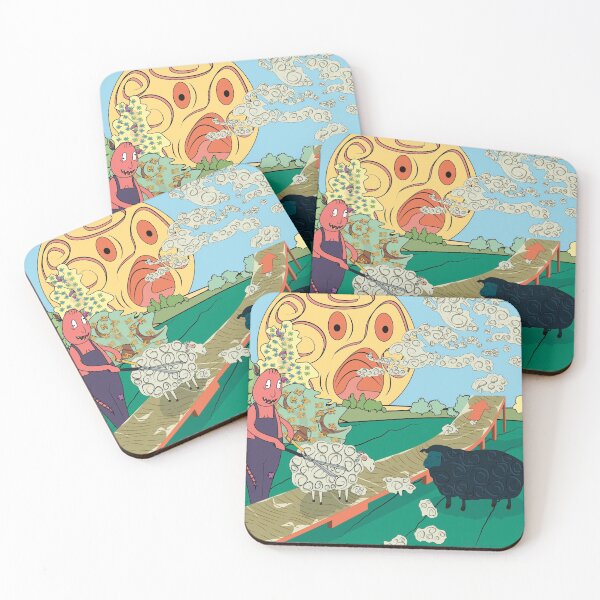 Item preview, Shearing sheep psychedelic art designed and sold by BorneowithLove.