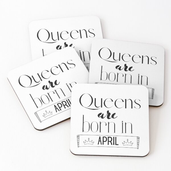 Item preview, Queen Are Born In April Funny designed and sold by Undefeated Art.