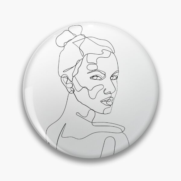 Item preview, Line art Drawing woman minimalistic abstract art  designed and sold by KIKAIA  The Label.