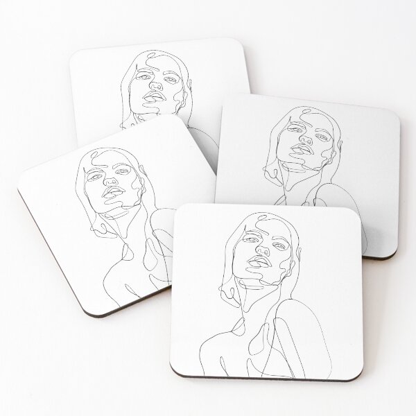 Item preview, Line art Drawing woman minimalistic abstract art  designed and sold by KIKAIA  The Label.