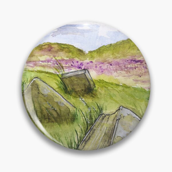 Item preview, Penistone Hill Haworth Yorkshire Landscape Watercolour Painting designed and sold by OnHeathAndMoor.