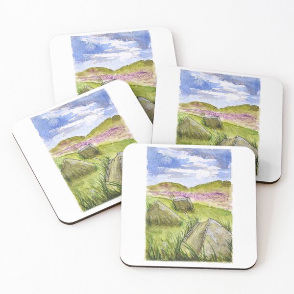 Item preview, Penistone Hill Haworth Yorkshire Landscape Watercolour Painting designed and sold by OnHeathAndMoor.