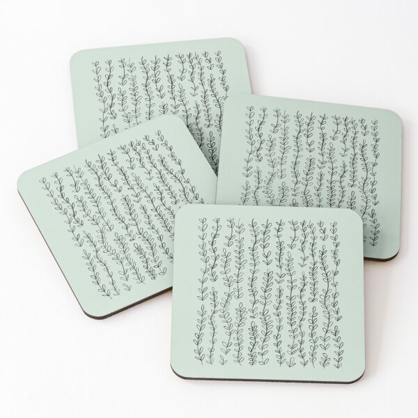 Item preview, Floral vine decor pattern for plant lovers - sage green designed and sold by MNCO.