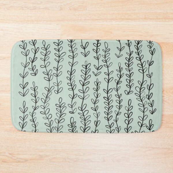 Item preview, Floral vine decor pattern for plant lovers - sage green designed and sold by MNCO.