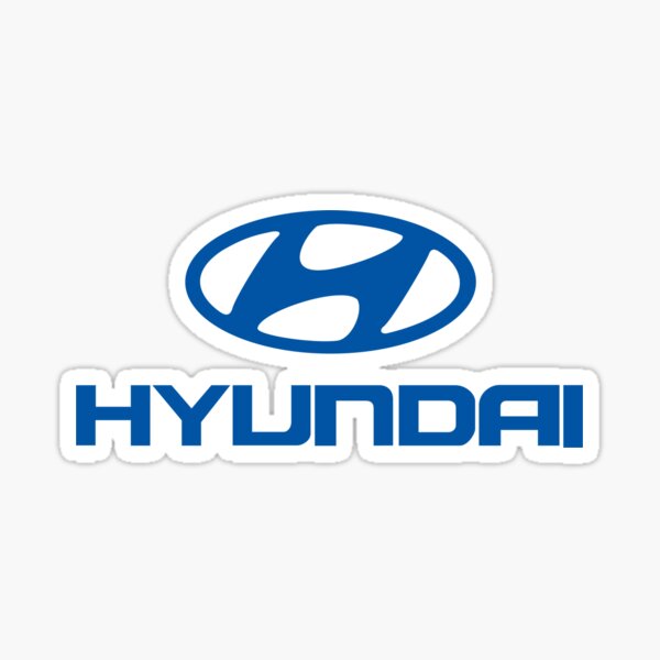 "Hyundai Logo" Sticker by xienakiriln Redbubble