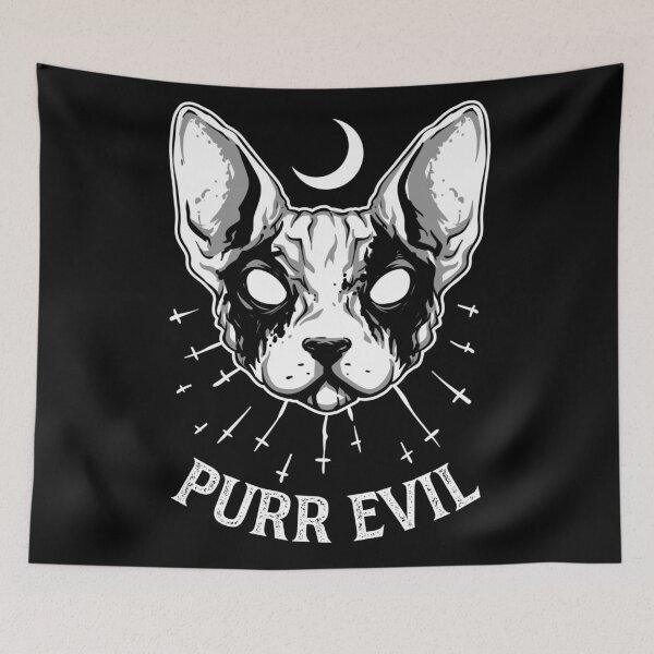 Item preview, Purr evil - wicked cat designed and sold by SidTastic .