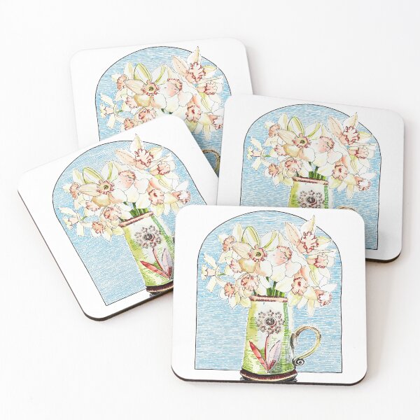 Item preview, Spring Daffodils In a Vase Pen Drawing designed and sold by JulieSpriddle.