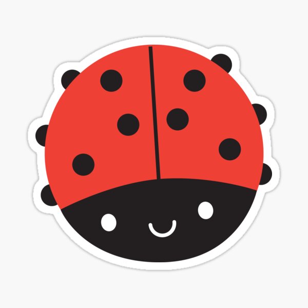 Kawaii Ladybird / Ladybug Sticker