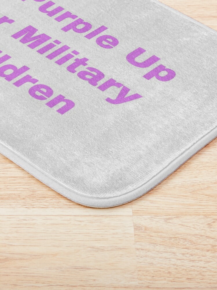 Discover I Purple Up For Military Children Bath Mat