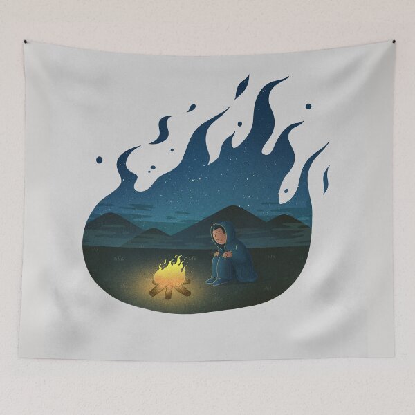 Item preview, Peaceful campfire nights designed and sold by BorneowithLove.